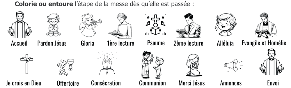 Vignettes de la messe